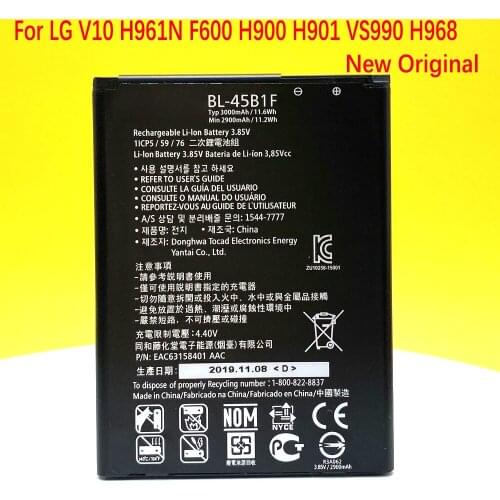 NEW Original BL-45B1F Battery For LG V10 H961N F600 H900 H901 VS990 H968 3000mAh BATTERY