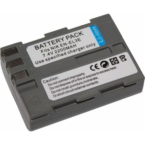 2200mAh ENEL3E EN-EL3E Digital Camera Battery for Nikon D90 D80 D300 D300s D700 D200 D70 D50 D70s D100 Batteria Camera Battery