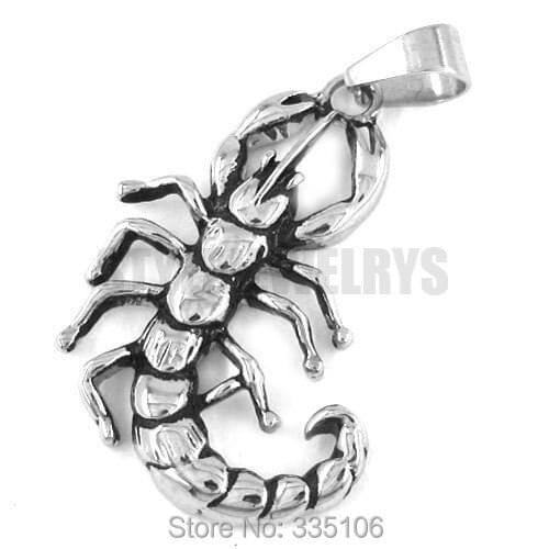 Free shipping! Scorpion Pendant Stainless Steel Jewelry Fashion Gothic Motor Biker Pendant SWP0268
