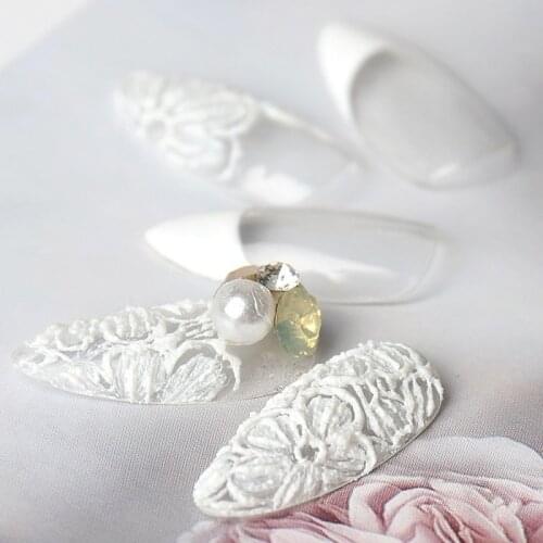 Painted Carved Glue Gypsum Glue Disposable Nail Art Black and White Painted Line Glue Cream Phototherapy Glue Adjustable Set