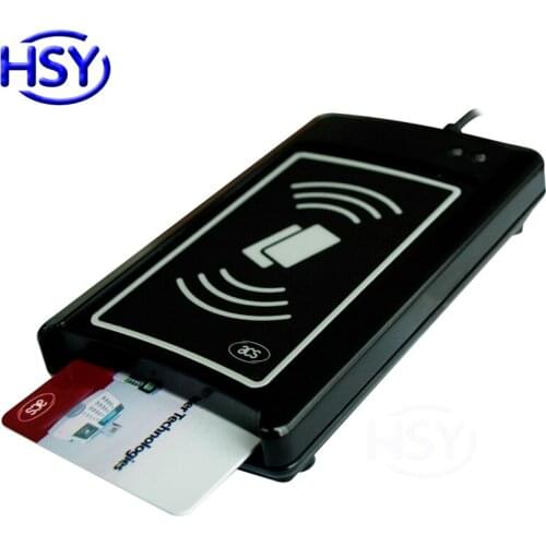 Contact Contactless DualBoost II USB Dual Interface Reader 13.56Mhz Desktop USB HF IC MF Tag Smart RFID NFC Card Readers Writer