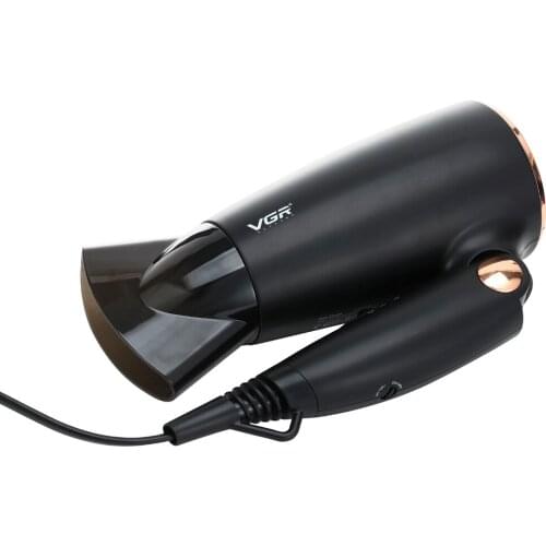 VGR v439 electric hair dryer hair salon foldable handle 1600W cold hot air negative ion constance temperature portable hairdryer