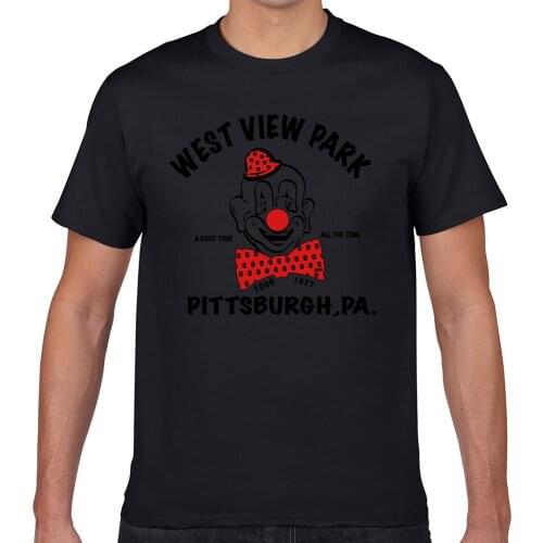 Tops T Shirt Men pittsburgh west view park super Comic Inscriptions Geek Cotton Male Tshirt XXXL