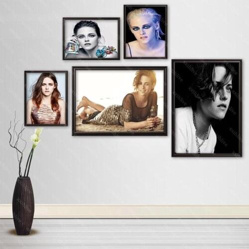 Custom Actor Kristen Stewart Silk Cloth Canvas Poster Home Decoration Wall Art Fabric Poster Print More Size 30x45cm,40x60cm