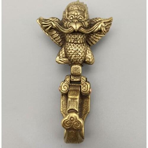 China brass archaize Belt buckle crafts statue