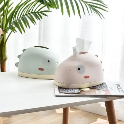 Tissue Box Pumping Box Home Living Room Dining Room Creative Cute Cartoon Coffee Table Tissue Storage Box Desktop Tissue Tube