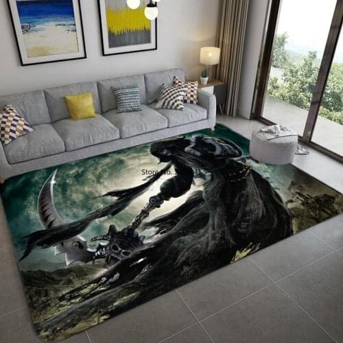 Nordic Skull Pattern Carpet Soft Flannel Home Large Carpets for Living Room Bedroom Area Rug Coffee table Mat 3D Printed Rugs