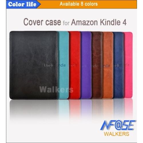 For Kindle 4 5 Case, Slim Cover for Kindle 5 Auto Sleep Leather Funda for Kindle 4 2012 Ereader Protective Shell