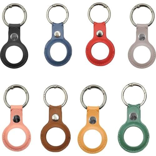 High quality Leather Case For Apple Airtags Protective cover For Apple Locator Tracker Anti-lost Device Keychain Protect Sleeve