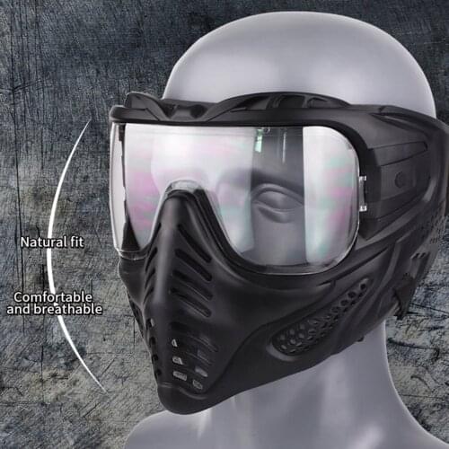 Airsoft Mask With Goggles Impact Resistant Army Fans Tactical Mask for Halloween Paintball Game Movie Props Party Full Face
