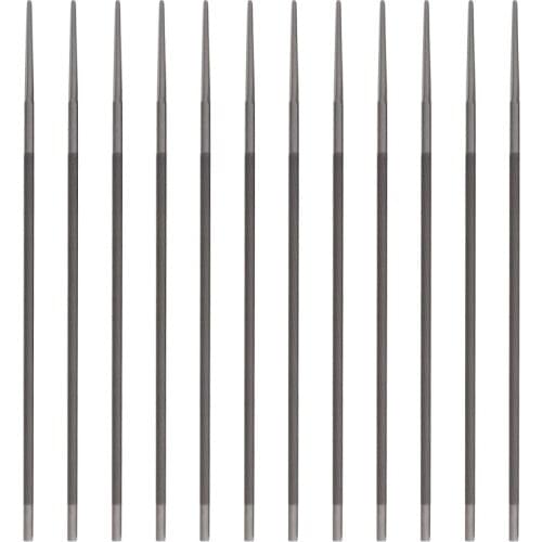 12Pcs/Set 3/16in (4.8mm) Chainsaw File Set Manual Chain Saw Blade Sharpener File