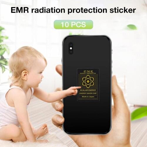 10pcs/set EMR Mobile Phone Anti - Radiation Stickers Quantum Radiation High Release Negative Ion Stickers Protection Stickers