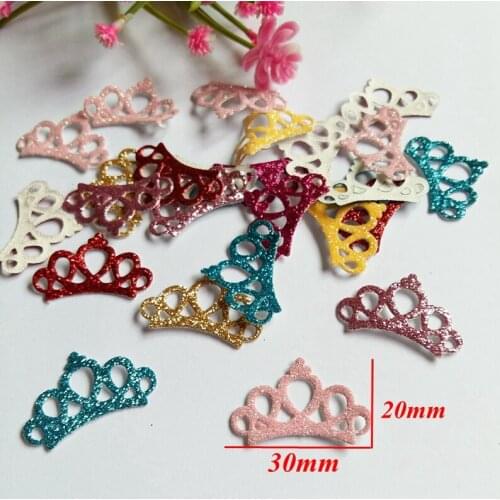 100pcs Clothes Sparkling Fashion Bling Rhinestone Crown Pattern Sequined Patches Appliques Iron-on Shoes/hats/bags Patches