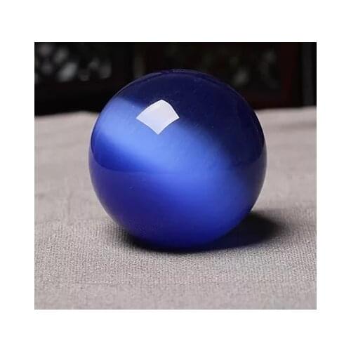 Natural crystal purple cat eye balls