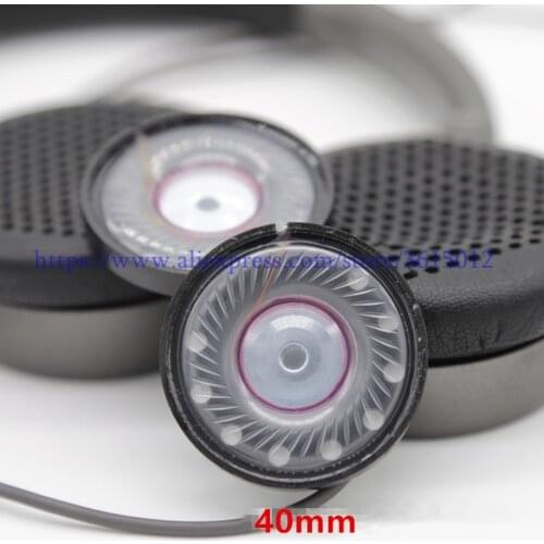 2pcs/pair Headset Driver 112db 40mm Headphone Speaker Unit Neodymium HIFI Mid Bass Speakers Repair Parts For Headphones