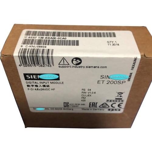 New original packaging 1 year warranty 6ES7136-6BA00-0CA0 ｛No.24arehouse spot｝ Immediately sent