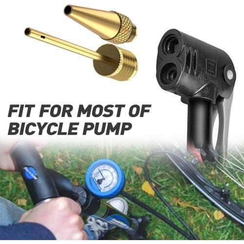 NEW 14Pcs Bike Tire Inflator Air Pump SV AV DV Valve Adaptor Set with 10 Seal Rings