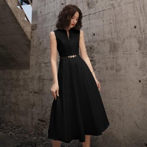 Homecoming Dress Women Evening Party Gowns Tea Length Prom Dresses