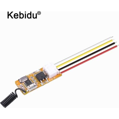 Relay Remote Switch DC 3V-12V Remote Control Switch Relay Switching 433Mhz 1 2 CH RF Relay Receiver LED Light Controller DIY Kit