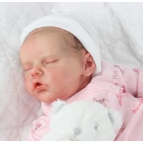 RBG 17 Inches Twin B DIY Blank Doll Kit Reborn Baby Dolls Lifelike Vinyl Toy Unpainted Unfinished Parts LOL Gift Toys For Girls