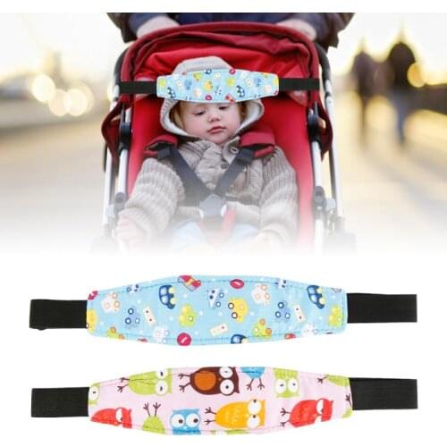 For Baby Sleeping Pram Safety Seat Fixed Belts Child Car Safety Seat Head Fixing Auxiliary Cotton Belt Pram Secure Strap Band