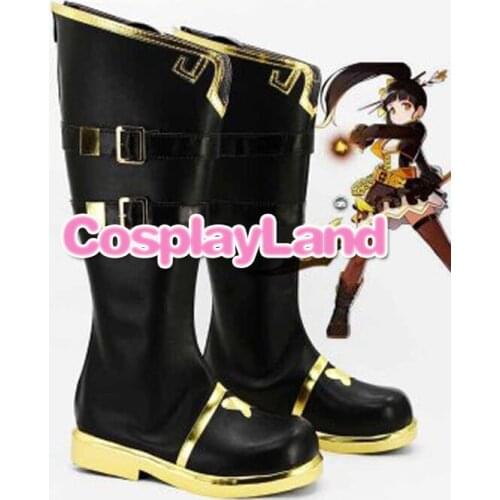 ELSWORD Ara Haan Little Devil Cosplay Boots Shoes Anime Party Cosplay Boots Custom Made Women Shoes