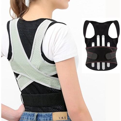 Steel Bone Upper Back Brace Kyphosis Correcting Band Posture Corrector Shoulder Straightener Support Belt Lumbar Bandage Women