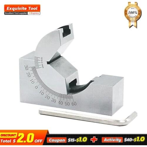 90 Degrees Adjustable Angle Pad Grinder Angle Gauge Milling Machine Angle Pad Precision V-shaped Pad
