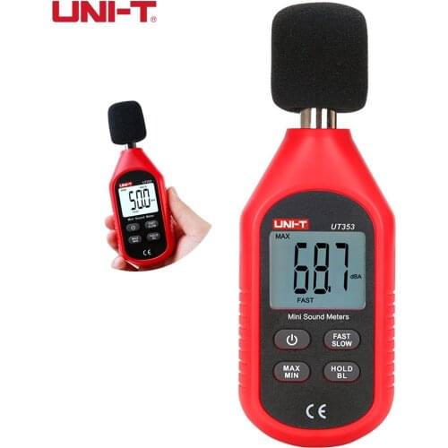 UNI-T UT353 Digital Sound Level Meter, Noise Level Meter, Decibel Monitoring Tester, 30-130dB LCD Backlight