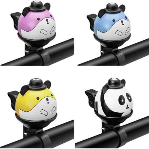 Kids Bicycle Bell Animal Cartoon 360° Rotation Loud Crisp Clear Sound Cycling Ring Horn for Boys Girls