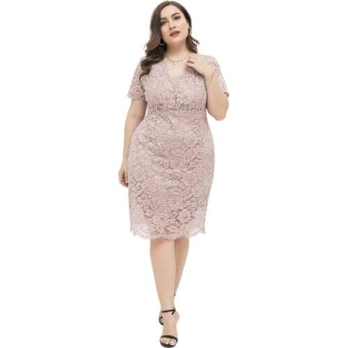 Xl-4xl Summer WomenS Dress 2021 Floral Print Dress Vintage Maxi Party Beach Women Dresses Light Prom Large Plus Size Curv Lace