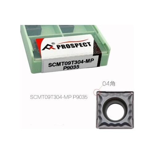 10pcs SCMT09T304-MP P9035/SCMT09T308-MP P9035 carbide inserts, to cut stainless steel, PROSPECT brand