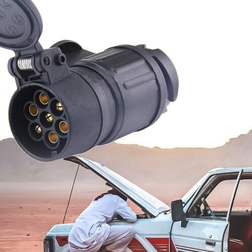 12V 13 To 7 Pin Trailer Socket Adapter Waterproof Truck Caravan Towing Electric Adapter Trailer Wiring Connector Tow Accessories