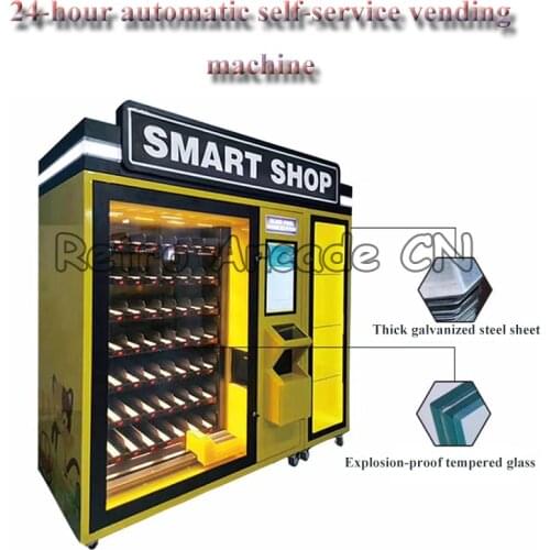 Unmanned Store 24-hour Automatic Self-Service Vending Machine Put Beverage Cigarettes Condom Snacks 456pcs Capacity Quick Return