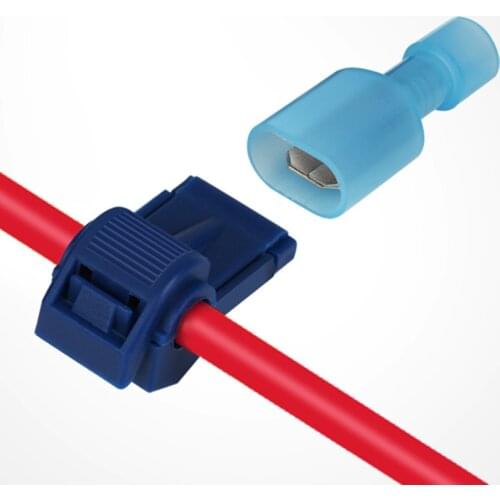 No stripping Quick Electrical Wire Connectors Snap Splice Lock Cable Terminals Crimp T-type plug line connector easy connect