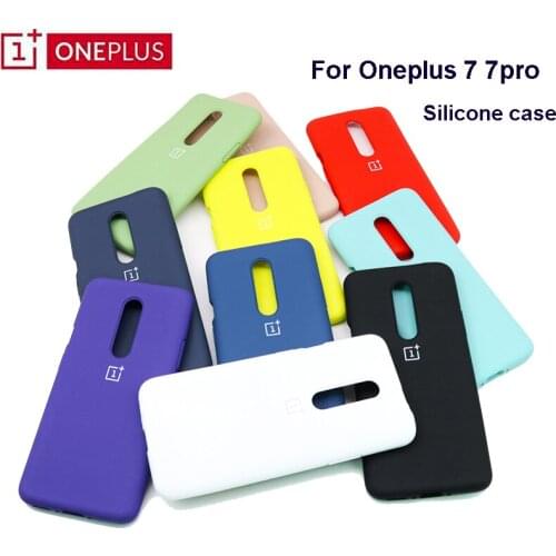Oneplus 7 Case Original Official Silicone Soft Ultra Thin Shockproof Full Protective Cover Oneplus One Plus 7 Pro oneplus 7 Case