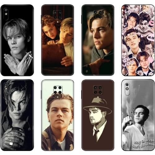 Black tpu Case For Xiaomi Redmi 7A 8 8A 9 9A 9C Case Redmi Note 8T 8 Pro T Note 9 9S 9 Pro Case Leonardo Dicaprio