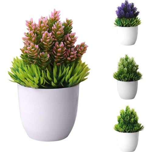 Artificial Potted Plant Fake Bonsai Table Simulation Decor for Home Office Hotel