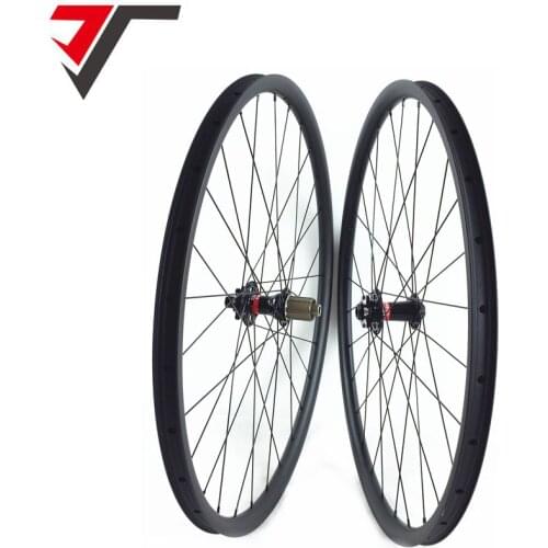 TRIPS Novatec 791/792 carbon wheels 30mm asymmetric carbon 29er mtb wheels thru axle mountain bicycle wheels 29inch disc wheels
