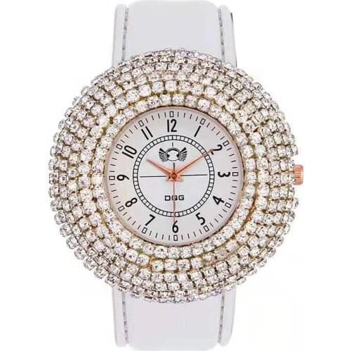 Hot 2021 Authentic Full Diamond Watch Fashion Women Inlaid Crystal Super Flash High Quality Watches Luxury Bulk Items Wholesale