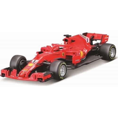 Bburago 1:43 Ferrari SF71H 2018 #5 Sebastian Vettel Hardcover Alloy Luxury Vehicle Diecast Cars Model Toy Collection Gift