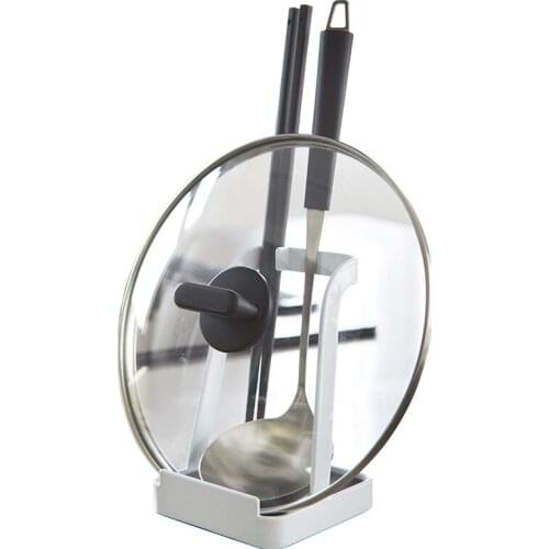 MOMS HAND Kitchen Organizer Pot Lid Shelf Cooking Storage Spoon Spatula Ladle Utensil Holder Cookbook Stand Home Accessories