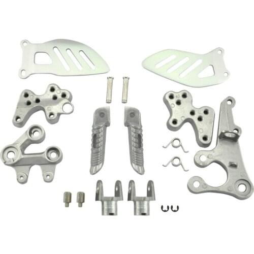 For Suzuki GSXR1000 2005 2006 2007 2008 2009 2010 2011 GSXR 1000 Motorcycle Front Passenger Foot Pegs Foot rest With Brackets