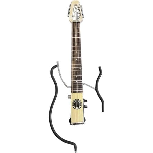 Portable Veneer Guitar Practice Neck Electric Guitar Chord Fingering Trainer Mute Guitar For Beginner Travel Guitar