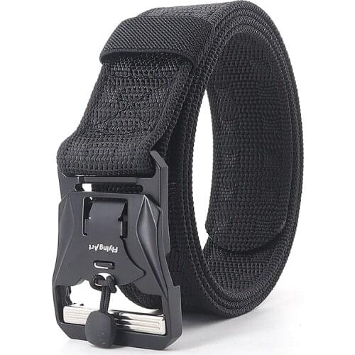 Army Equipment Tactical Men Belts 38mm Wide Magnetic Buckle Unisex Special Forces Outdoor Canvas Casual Military Training Belt