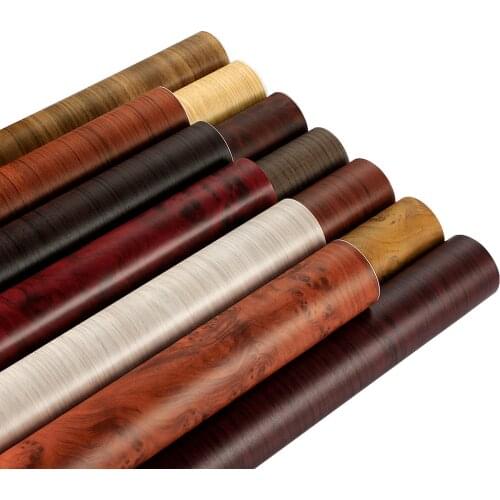 30/10*100cm PVC Self-adhesive Wood Grain Textured Car Wrap Film Car Internal Stickers DIY Furniture Wood Grain Film Accessorries