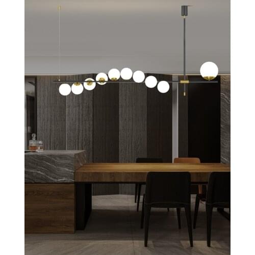 Modern minimalist designer soap bubble mickey glass ball chandelier living room dining room Hanging Lights Fixture110V 220V 230V