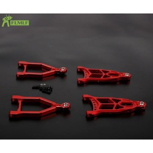 Alloy CNC Extended Front or Rear A Arm Kit Fit for 1/5 HPI ROFUN BAHA ROVAN KM BAJA 5B 5T 5SC Toys Games Parts