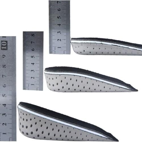 Unisex Height Increase Insoles 2.3cm-4.3cm Shoe Insoles Breathable Half Insole Heighten Heel Insert Sports Shoes Pad Cushion