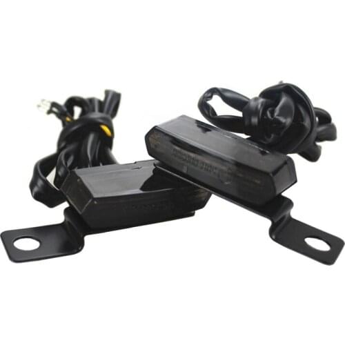 LED Motorcycle Unversal 12V Mini Turn Signal Lights Handlebar Blinker Lamp Indicators Cruiser Chopper Cafe Racer Old School